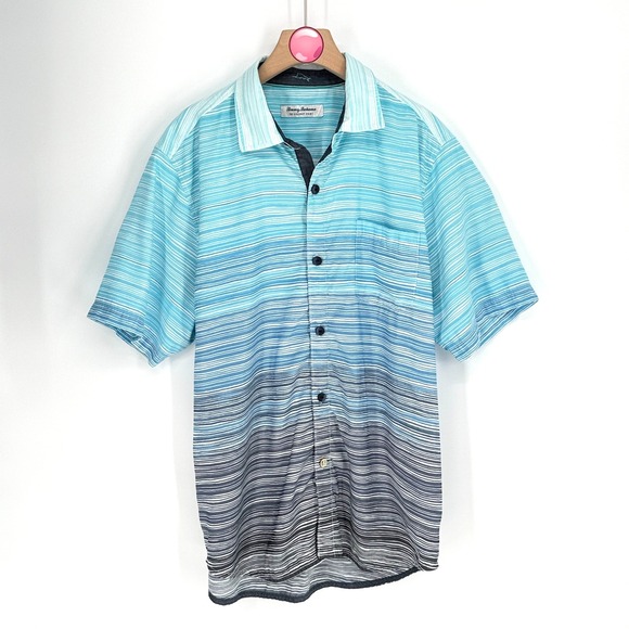 Tommy Bahama Other - Tommy Bahama Coconut Point Camp Shirt Coastal Resortwear Cobalt Blue Men's Large